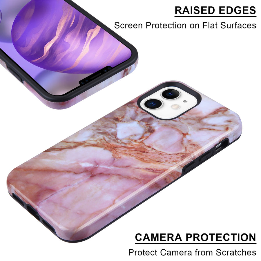 MyBat Fuse Series Case for Apple iPhone 12 mini - Pink Marble - MIP12CSD5FM004-6.jpg