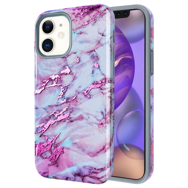 MyBat Fuse Series Case for Apple iPhone 12 mini - Purple Marble - MIP12CSD5FM082-2.jpg