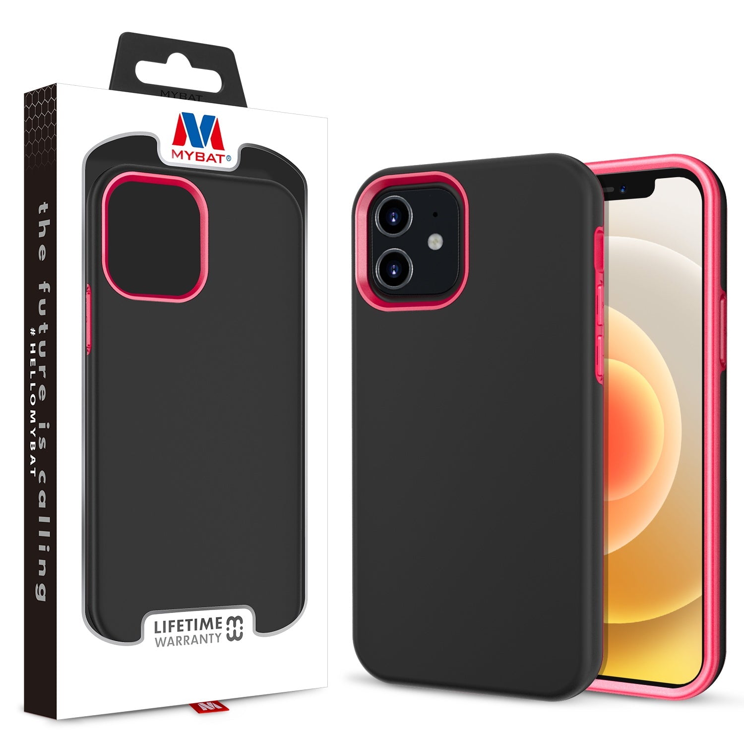 MyBat Fuse Series Case for Apple iPhone 12 mini - Black / Red