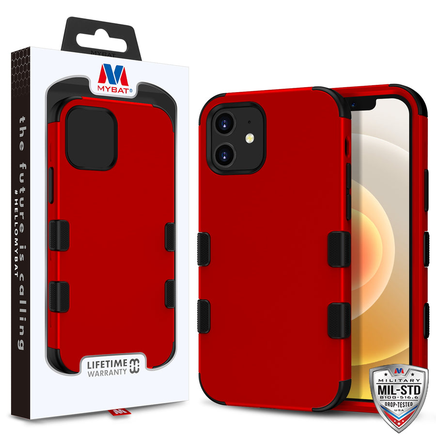 MyBat TUFF Hybrid Protector Case [Military-Grade Certified] for Apple iPhone 12 mini - Red - MIP12CSE1TS006-1.jpg