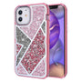 MyBat TUFF Kleer Hybrid Case for Apple iPhone 12 mini - Electroplated Rose Gold / Transparent Clear Mini Crystals & Glitter - MIP12CSE4TD223-2.jpg