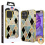 MyBat TUFF Kleer Hybrid Case for Apple iPhone 12 mini - Electroplated Blue Marble / Electroplating Gold