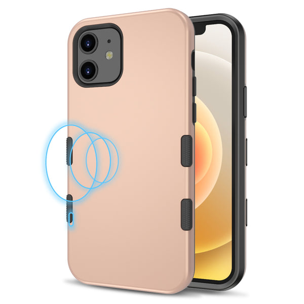 MyBat TUFF SUBS SERIES Case + AttachMe with MagSafe Compatible for Apple iPhone 12 mini - Rose Gold / Black - MIP12CSF2MS104-2.jpg