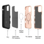 MyBat TUFF SUBS SERIES Case + AttachMe with MagSafe Compatible for Apple iPhone 12 mini - Rose Gold / Black - MIP12CSF2MS104-8.jpg