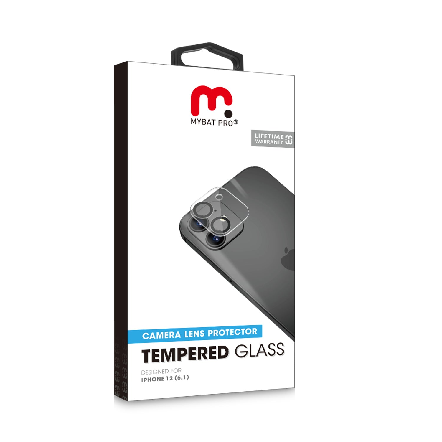 MyBat Pro Tempered Glass Lens Protector (2.5D) for Apple iPhone 12 - Clear