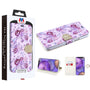 MyBat MyJacket Wallet Diamond Series for Apple iPhone 12 mini - Fresh Purple Flowers - MIP12PCMJD103-1.jpg