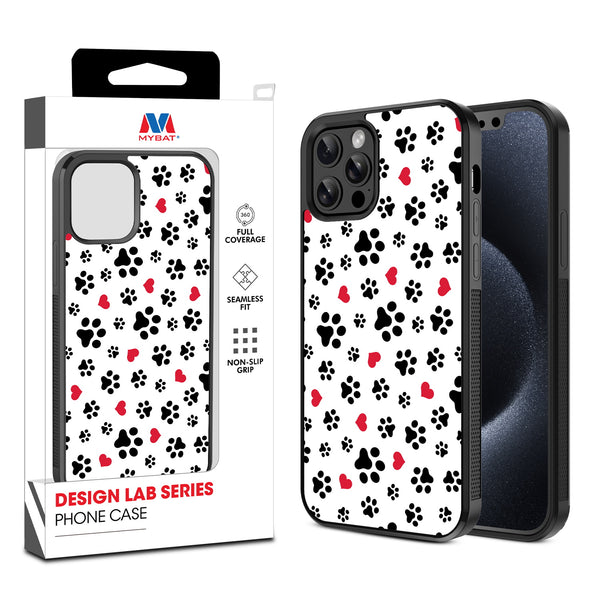 MyBat Design Lab Series Case for Apple iPhone 12 / 12 Pro (6.1) - Paw Prints and Hearts - MIP12PCSLESM001-1.jpg