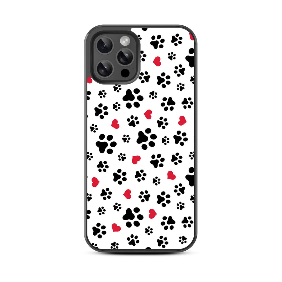 MyBat Design Lab Series Case for Apple iPhone 12 / 12 Pro (6.1) - Paw Prints and Hearts - MIP12PCSLESM001-3.jpg