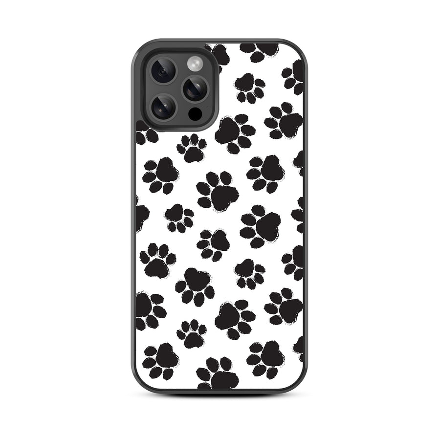 MyBat Design Lab Series Case for Apple iPhone 12 / 12 Pro (6.1) - Black Paw Prints - MIP12PCSLESM002-3.jpg