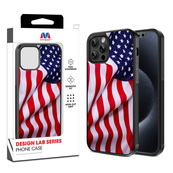 MyBat Design Lab Series Case for Apple iPhone 12 / 12 Pro (6.1) - Stars & Stripes - MIP12PCSLESM042-1.jpg