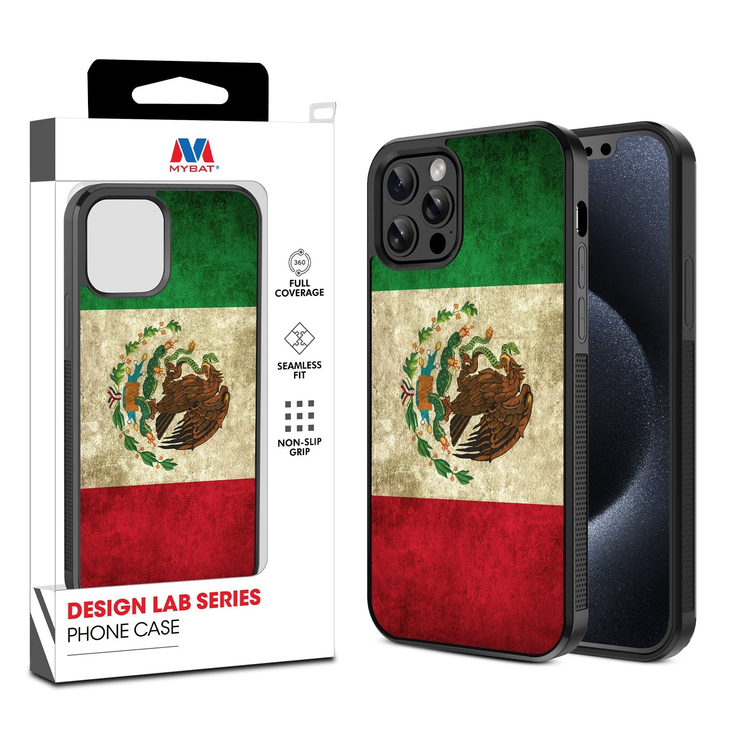 MyBat Design Lab Series Case for Apple iPhone 12 / 12 Pro (6.1) - Mexican Flag