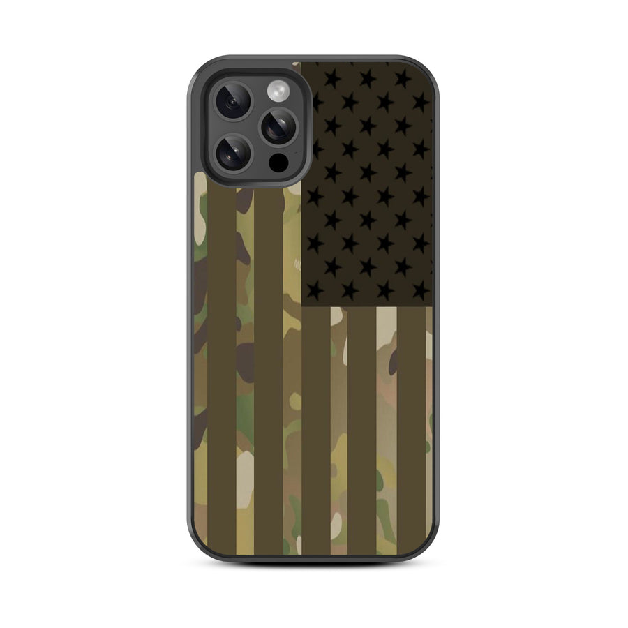 MyBat Design Lab Series Case for Apple iPhone 12 / 12 Pro (6.1) - Military Camouflage American Flag - MIP12PCSLESM054-3.jpg