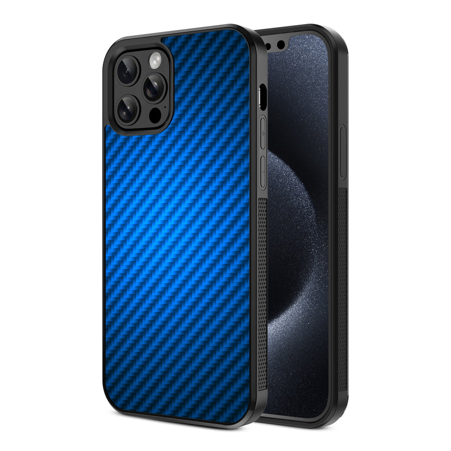 MyBat Design Lab Series Case for Apple iPhone 12 / 12 Pro (6.1) - Blue Carbon Fiber - MIP12PCSLESM084-2.jpg