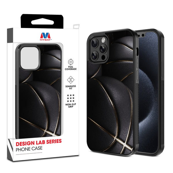 MyBat Design Lab Series Case for Apple iPhone 12 / 12 Pro (6.1) - Black Basketballs - MIP12PCSLESM090-1.jpg