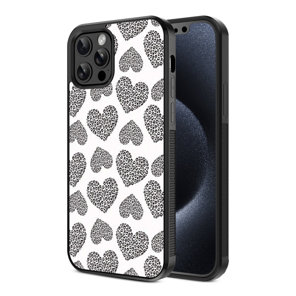 MyBat Design Lab Series Case for Apple iPhone 12 / 12 Pro (6.1) - Leopard Print Hearts - MIP12PCSLESM098-2.jpg