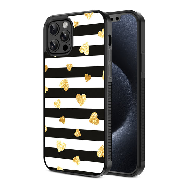 MyBat Design Lab Series Case for Apple iPhone 12 / 12 Pro (6.1) - Heart of Gold - MIP12PCSLESM166-2.jpg