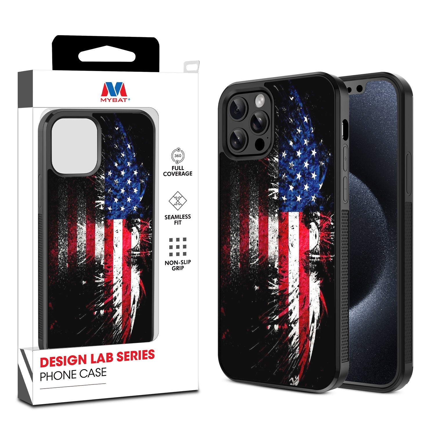MyBat Design Lab Series Case for Apple iPhone 12 / 12 Pro (6.1) - American Eagle