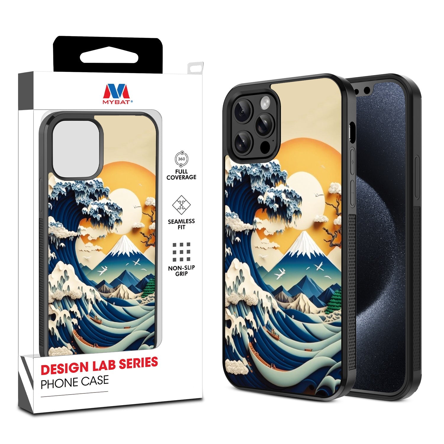 MyBat Design Lab Series Case for Apple iPhone 12 / 12 Pro (6.1) - The Great Wave
