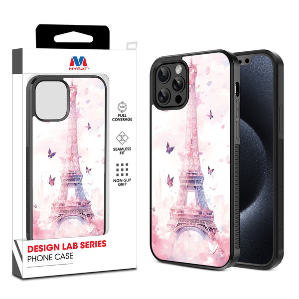 MyBat Design Lab Series Case for Apple iPhone 12 / 12 Pro (6.1) - Parisian Butterflies - MIP12PCSLESM182-1.jpg