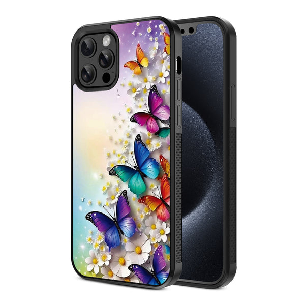 MyBat Design Lab Series Case for Apple iPhone 12 / 12 Pro (6.1) - Rainbow Butterflies - MIP12PCSLESM187-2.jpg