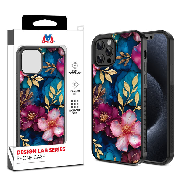 MyBat Design Lab Series Case for Apple iPhone 12 / 12 Pro (6.1) - Gilded Petals - MIP12PCSLESM188-1.jpg