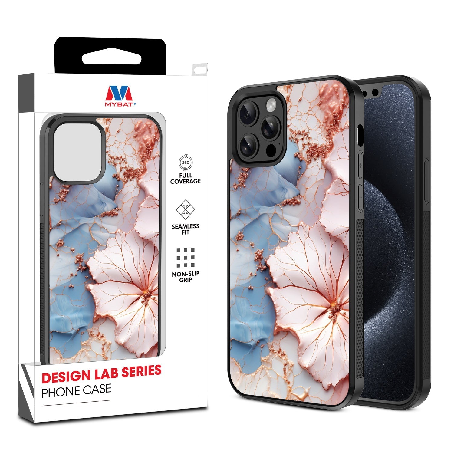 MyBat Design Lab Series Case for Apple iPhone 12 / 12 Pro (6.1) - Petal Veins