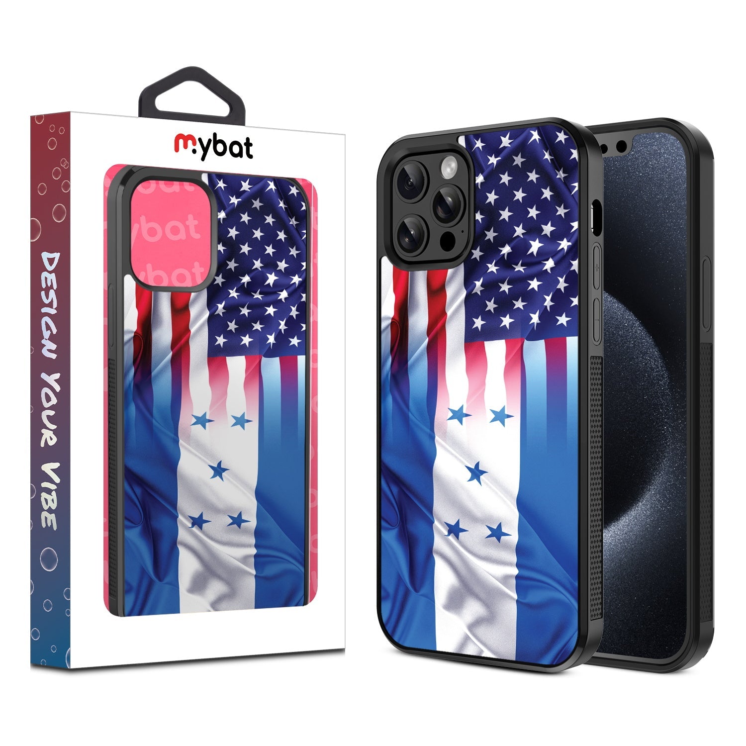 MyBat Design Lab Series Case for Apple iPhone 12 / 12 Pro (6.1) - Honduras-USA Flag