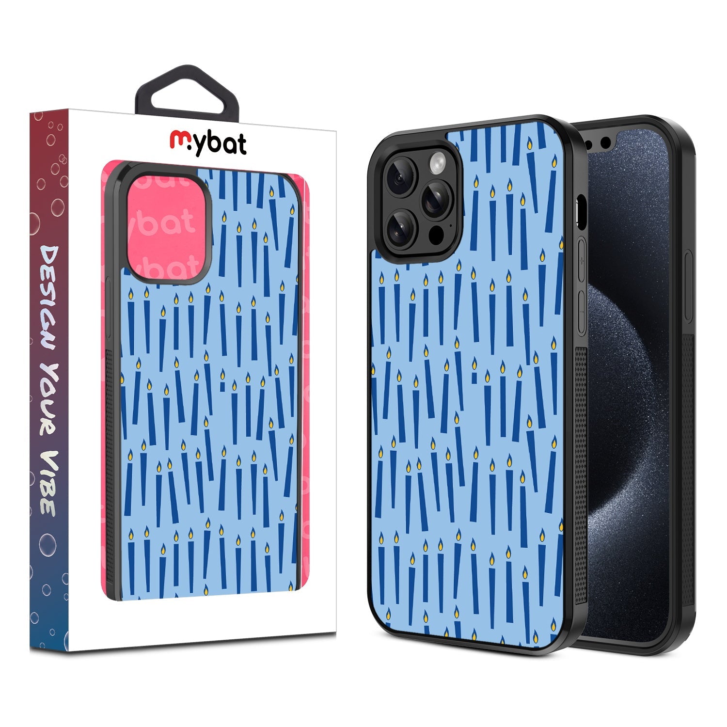 MyBat Design Lab Series Case for Apple iPhone 12 / 12 Pro (6.1) - Menorah Candle