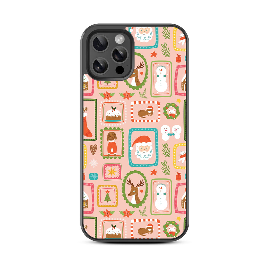 MyBat Design Lab Series Case for Apple iPhone 12 / 12 Pro (6.1) - Holiday Stamps - MIP12PCSLESM297-3.jpg