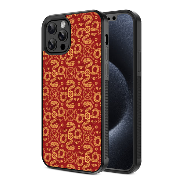 MyBat Design Lab Series Case for Apple iPhone 12 / 12 Pro (6.1) - Golden Snake Dance - MIP12PCSLESM317-2.jpg