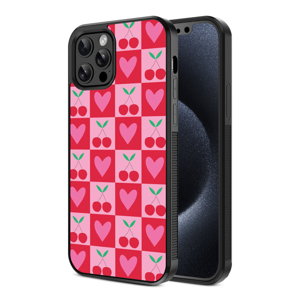 MyBat Design Lab Series Case for Apple iPhone 12 / 12 Pro (6.1) - Cherry Hearts - MIP12PCSLESM334-2.jpg