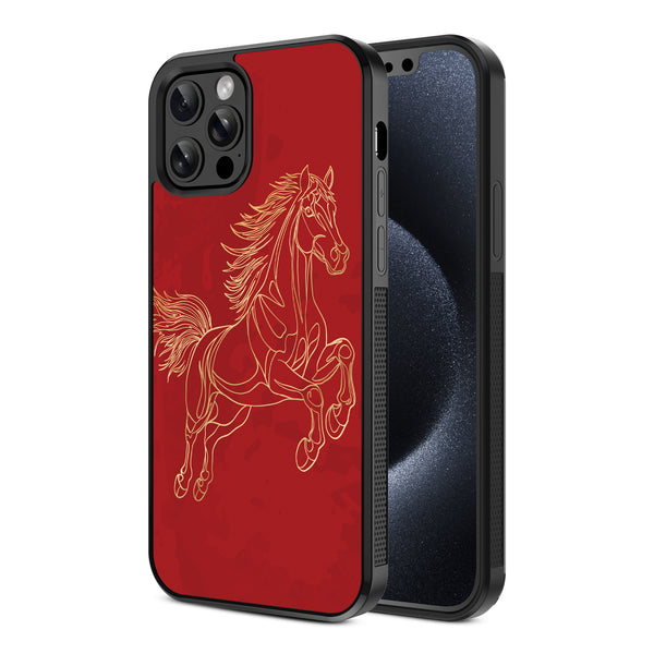 MyBat Design Lab Series Case for Apple iPhone 12 / 12 Pro - Fire Horse - MIP12PCSLESM460-2.jpg