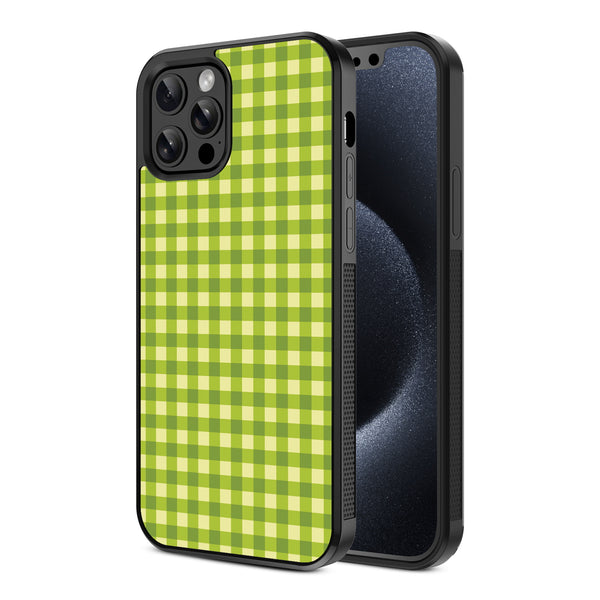 MyBat Design Lab Series Case for Apple iPhone 12 / 12 Pro - Green Gingham - MIP12PCSLESM476-2.jpg