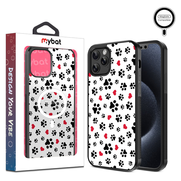 MyBat Design Lab Series MagSafe Case for Apple iPhone 12 / 12 Pro (6.1) - Paw Prints and Hearts - MIP12PCSLESMSM001-1.jpg