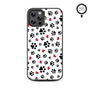 MyBat Design Lab Series MagSafe Case for Apple iPhone 12 / 12 Pro (6.1) - Paw Prints and Hearts