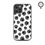 MyBat Design Lab Series MagSafe Case for Apple iPhone 12 / 12 Pro (6.1) - Black Paw Prints