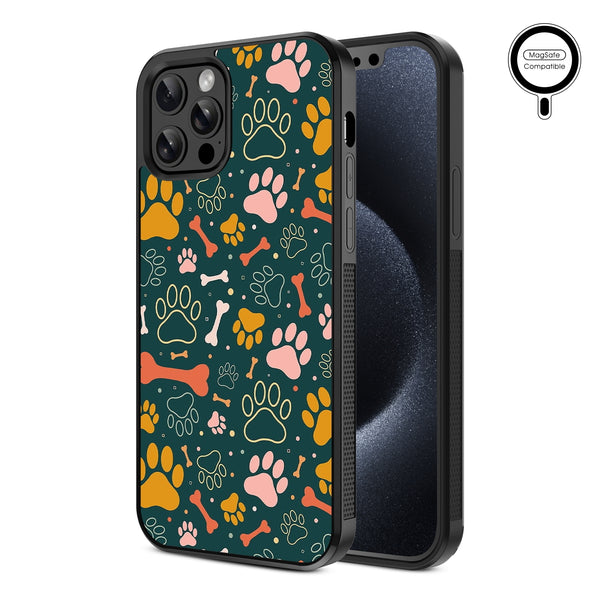MyBat Design Lab Series MagSafe Case for Apple iPhone 12 / 12 Pro (6.1) - Paw Prints & Bones - MIP12PCSLESMSM003-2.jpg
