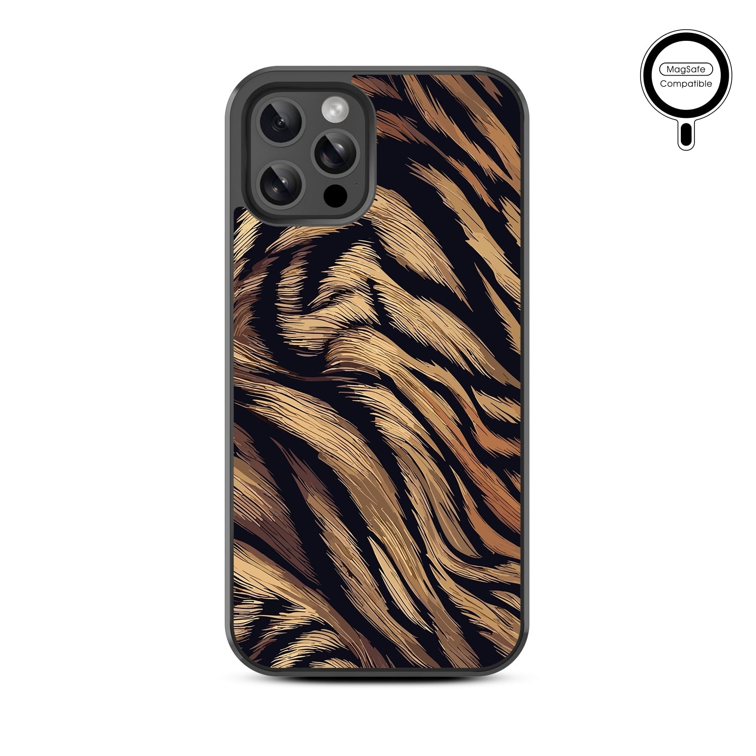 MyBat Design Lab Series MagSafe Case for Apple iPhone 12 / 12 Pro (6.1) - Tiger Fur