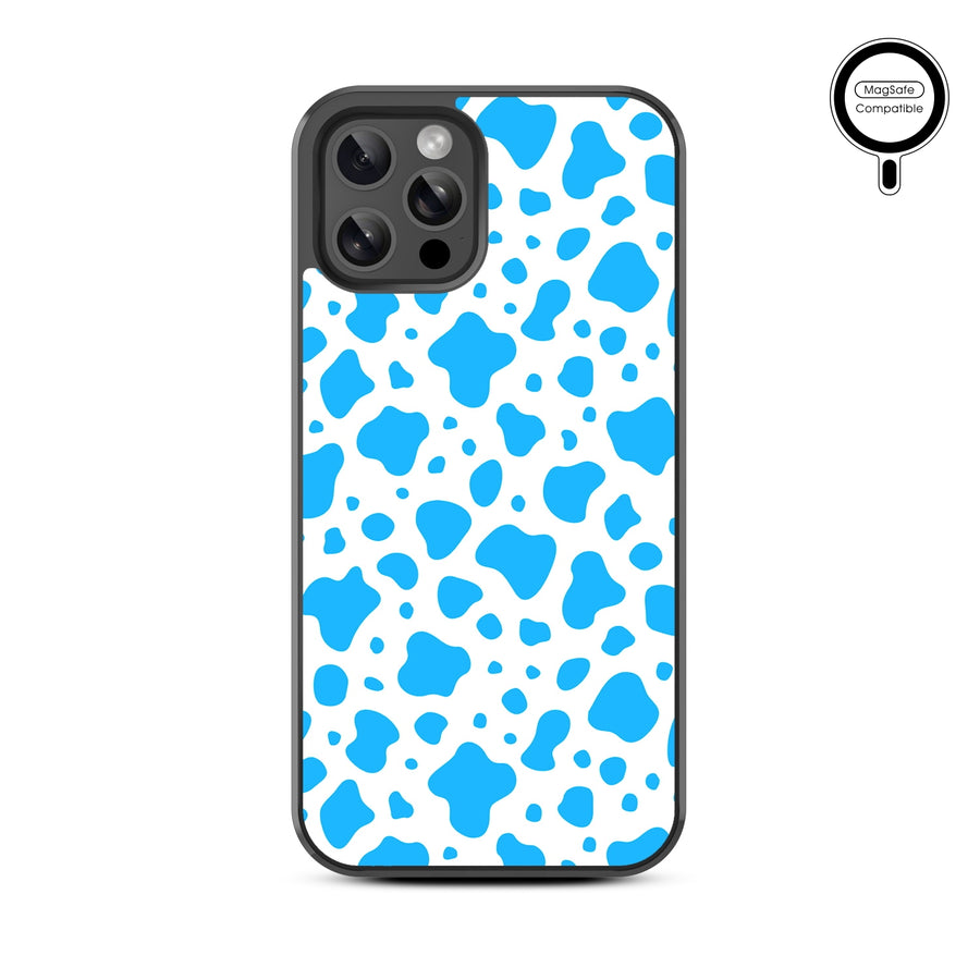 MyBat Design Lab Series MagSafe Case for Apple iPhone 12 / 12 Pro (6.1) - Blue Cow Print - MIP12PCSLESMSM016-3.jpg