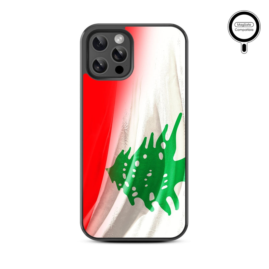 MyBat Design Lab Series MagSafe Case for Apple iPhone 12 / 12 Pro (6.1) - Lebanese Flag