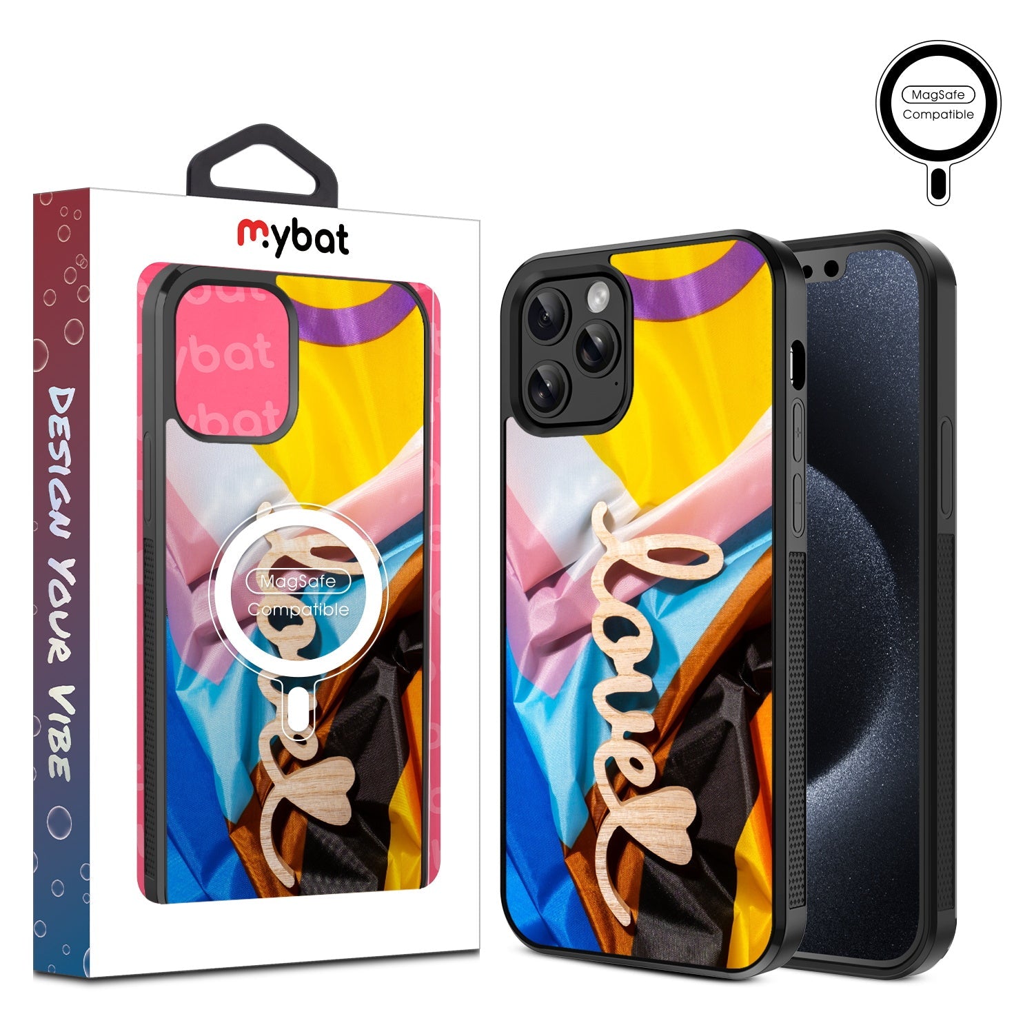 MyBat Design Lab Series MagSafe Case for Apple iPhone 12 / 12 Pro (6.1) - Love is Love