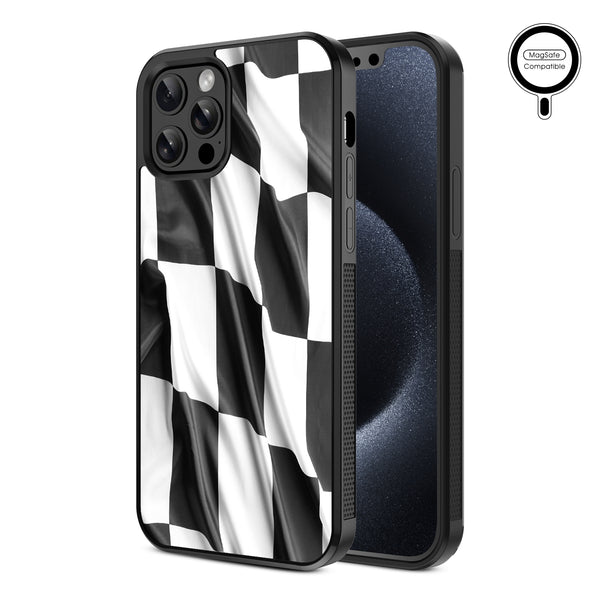 MyBat Design Lab Series MagSafe Case for Apple iPhone 12 / 12 Pro (6.1) - Racing Flag - MIP12PCSLESMSM040-2.jpg