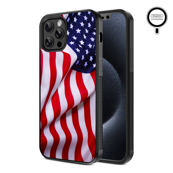 MyBat Design Lab Series MagSafe Case for Apple iPhone 12 / 12 Pro (6.1) - Stars & Stripes - MIP12PCSLESMSM042-2.jpg