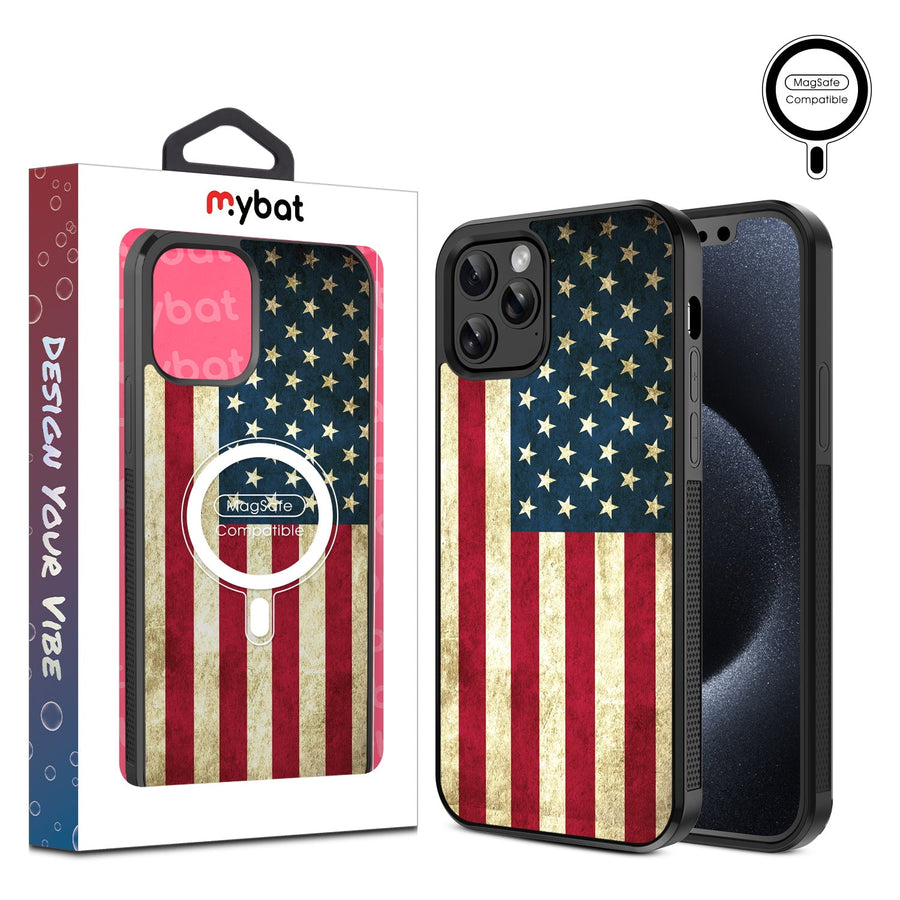 MyBat Design Lab Series MagSafe Case for Apple iPhone 12 / 12 Pro (6.1) - American Flag