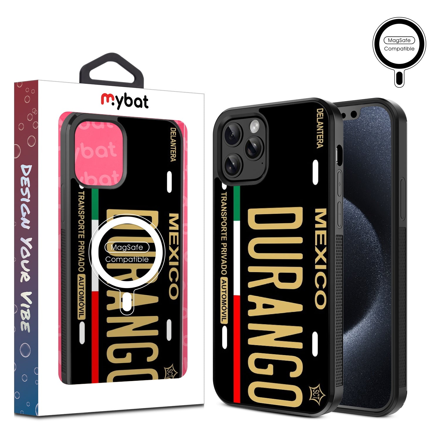 MyBat Design Lab Series MagSafe Case for Apple iPhone 12 / 12 Pro (6.1) - Durango Black