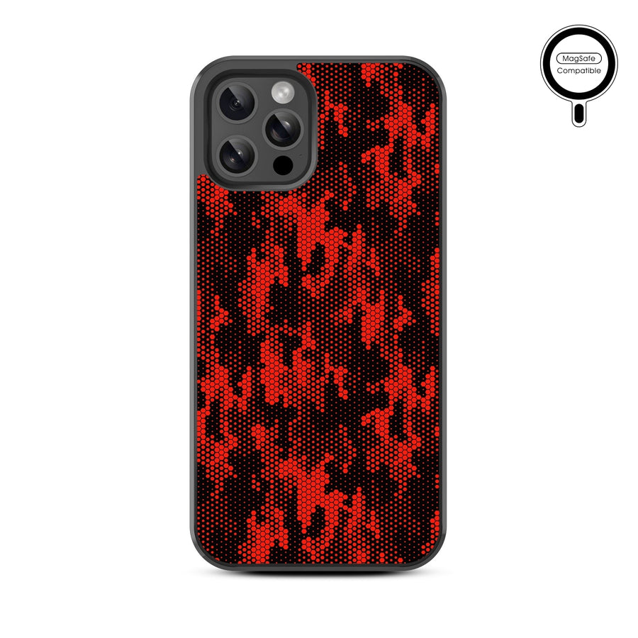 MyBat Design Lab Series MagSafe Case for Apple iPhone 12 / 12 Pro (6.1) - Red Digital Camouflage