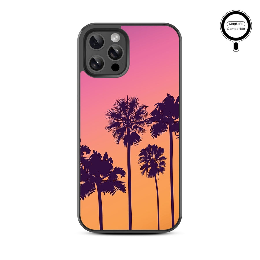 MyBat Design Lab Series MagSafe Case for Apple iPhone 12 / 12 Pro (6.1) - Palm Tree Sunset