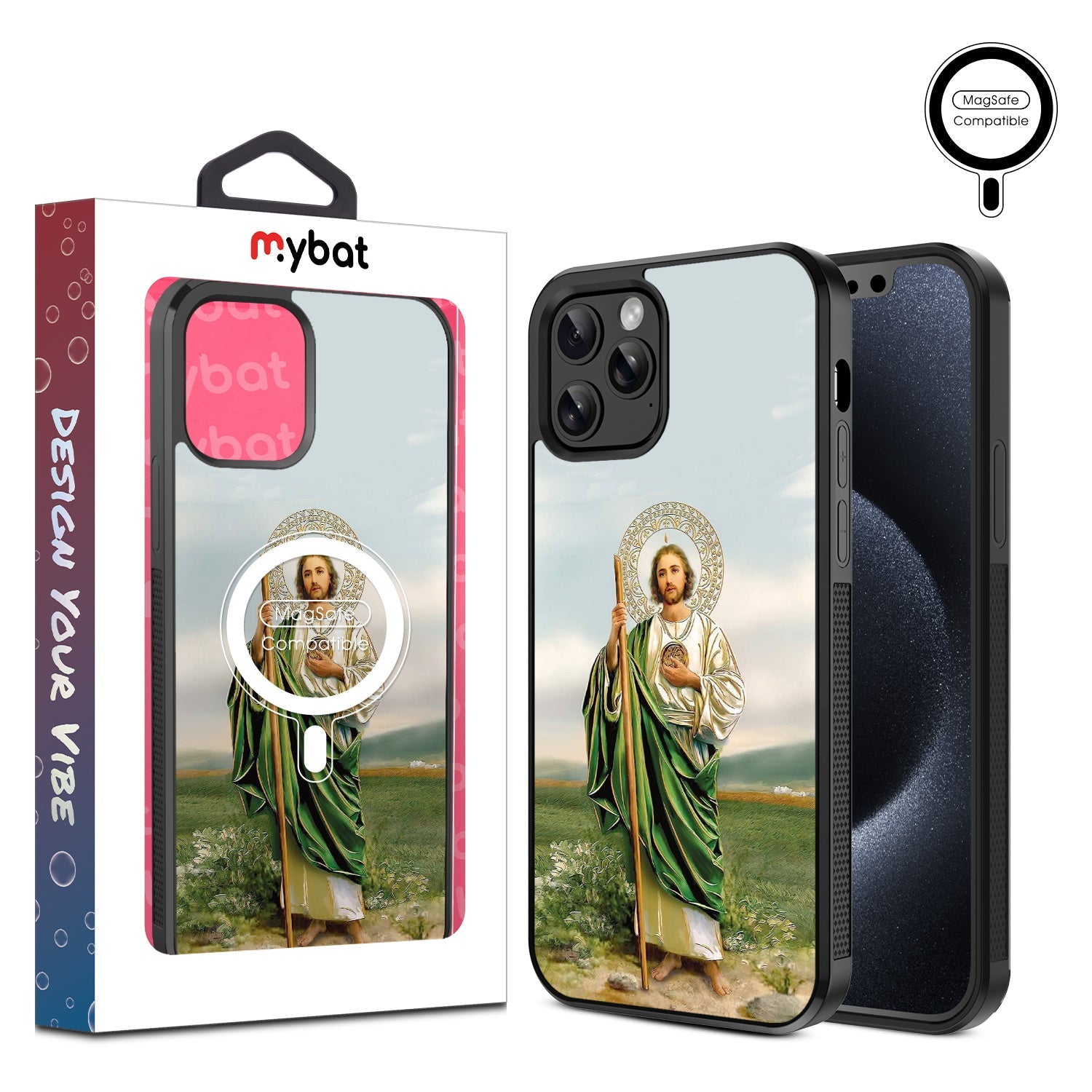 MyBat Design Lab Series MagSafe Case for Apple iPhone 12 / 12 Pro (6.1) - Saint Judas