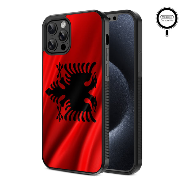MyBat Design Lab Series MagSafe Case for Apple iPhone 12 / 12 Pro (6.1) - Albania Flag - MIP12PCSLESMSM140-2.jpg