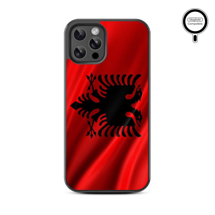 MyBat Design Lab Series MagSafe Case for Apple iPhone 12 / 12 Pro (6.1) - Albania Flag - MIP12PCSLESMSM140-3.jpg